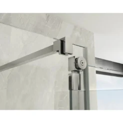 Box Doccia Sopravasca Anta Fissa Pieghevole Vetro 6mm 70x85+40 cm