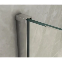 Box Doccia Sopravasca Anta Fissa Pieghevole Vetro 6mm 70x85+40 cm