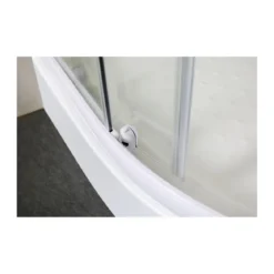 Box Doccia Tondo Semicircolare 80x80 90x90 cm 4 mm in Cristallo Vetro Scorrevole