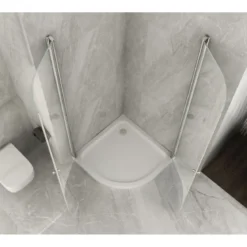 Box Doccia Tondo 80x80 90x90 2 ante Battente 6mm Semicircolare Vetro Cristallo