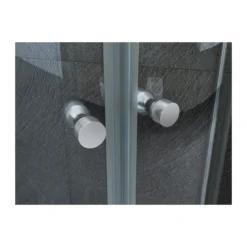 Box Doccia Tondo 80x80 90x90 2 ante Battente 6mm Semicircolare Vetro Cristallo
