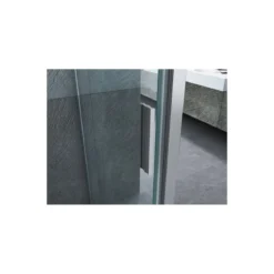 Box Doccia tre 3 Lati 6 mm 2 Ante fisse 1 Porta Scorrevole Cristallo Trasparente