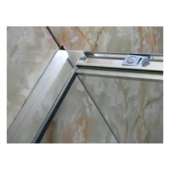 Box Doccia Vetro OPACO Anticalcare Temperato 4MM Apertura Angolare Doppio Scorrevole H185
