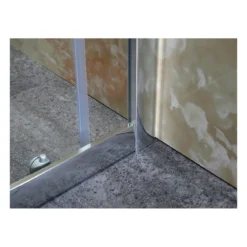 Box Doccia Vetro OPACO Anticalcare Temperato 4MM Apertura Angolare Doppio Scorrevole H185