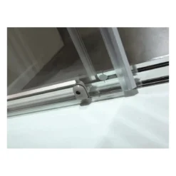 Box Doccia Vetro OPACO Anticalcare Temperato 4MM Apertura Angolare Doppio Scorrevole H185