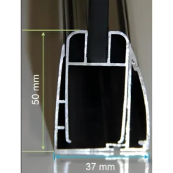Box Doccia Walk in Cristallo 8mm Anta Fissa + Deflettore da 30 o 40cm