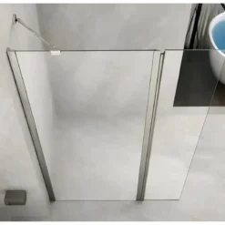 Box Doccia Walk in Cristallo 8mm Anta Fissa + Deflettore da 30 o 40cm