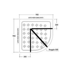 Box Doccia 70x90 Angolare Cristallo 80x80 90x90 Semicircolare 6mm Scorrevole 190