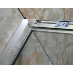 Box Doccia 80x80 Cristallo 4 mm Angolare Ante Scorrevoli Quadrato