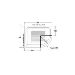 Box Doccia 70x90 Vetro Opaco 80x80 90x90 Semicircolare 6mm Scorrevole 190