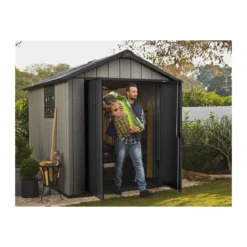 Box in Resina Oakland Casetta Keter 229x223 cm con Pavimento