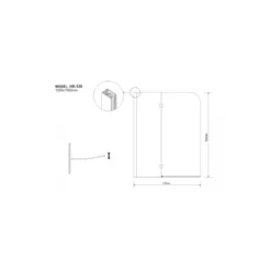 Box Sopravasca in Vetro 5 mm 120x150 Parete Vasca Cristallo Pieghevole