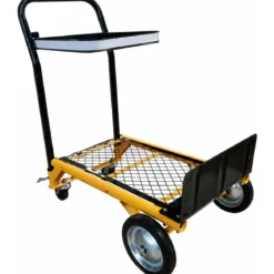 Bravetta Carrello Multifunzione 2 in 1 Giallo Nero 80 kg