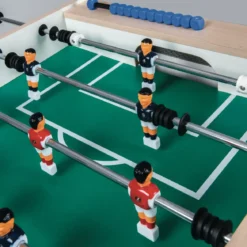 Calciobalilla Acero con Gambe Pieghevoli Salvaspazio da Interno
