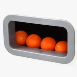 Calciobalilla Bianco con Aste Rientranti Biliardino in MDF Melaminico