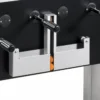 Calciobalilla con Vetro Superiore Aste Rientranti Biliardino da Interno