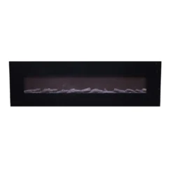 Caminetto Elettrico da Parete 180 cm con Fiamma Finta a Led 1500W
