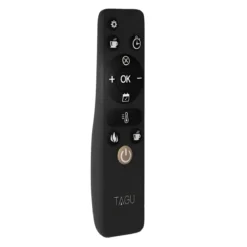 Caminetto Elettrico da Pavimento Tagu Frode con Cornice Decorativa in Legno Beige
