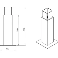 Camino a Bioetanolo a Colonna 70cm Bianco 3kW da Giardino Moderno