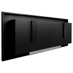 Camino a Bioetanolo da Incasso 2,5kW Bianco Acciaio Inox 90x12x40 cm