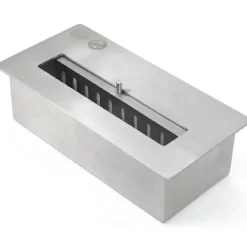 Camino a Bioetanolo 3,4 kW da Pavimento 1,2L Nero in Legno MDF