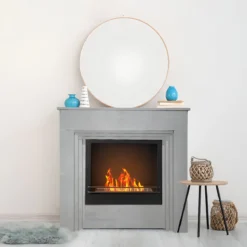 Camino a Bioetanolo 1,8L da Terra 3,4 kW Legno Effetto Cemento Moderno