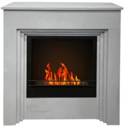 Camino a Bioetanolo 1,8L da Terra 3,4 kW Legno Effetto Cemento Moderno