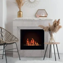 Camino a Bioetanolo 1,8L da Terra 3,4 kW in Legno Effetto Marmo Bianco