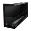 Camino a Bioetanolo 1,5L Nero Angolare a Sinistra da Incasso 90x45 cm