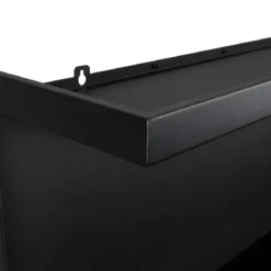 Camino a Bioetanolo 1,5L Nero Angolare a Sinistra da Incasso 90x45 cm