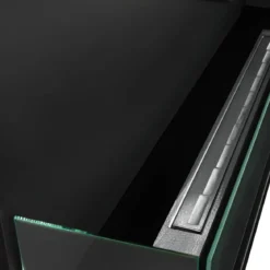 Camino a Bioetanolo 1,5L Nero da Incasso 120x45 cm Angolare a Sinistra