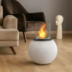 Camino Bioetanolo 1,5L Bianco Ø40 da Terra Fiamma Reale Portatile