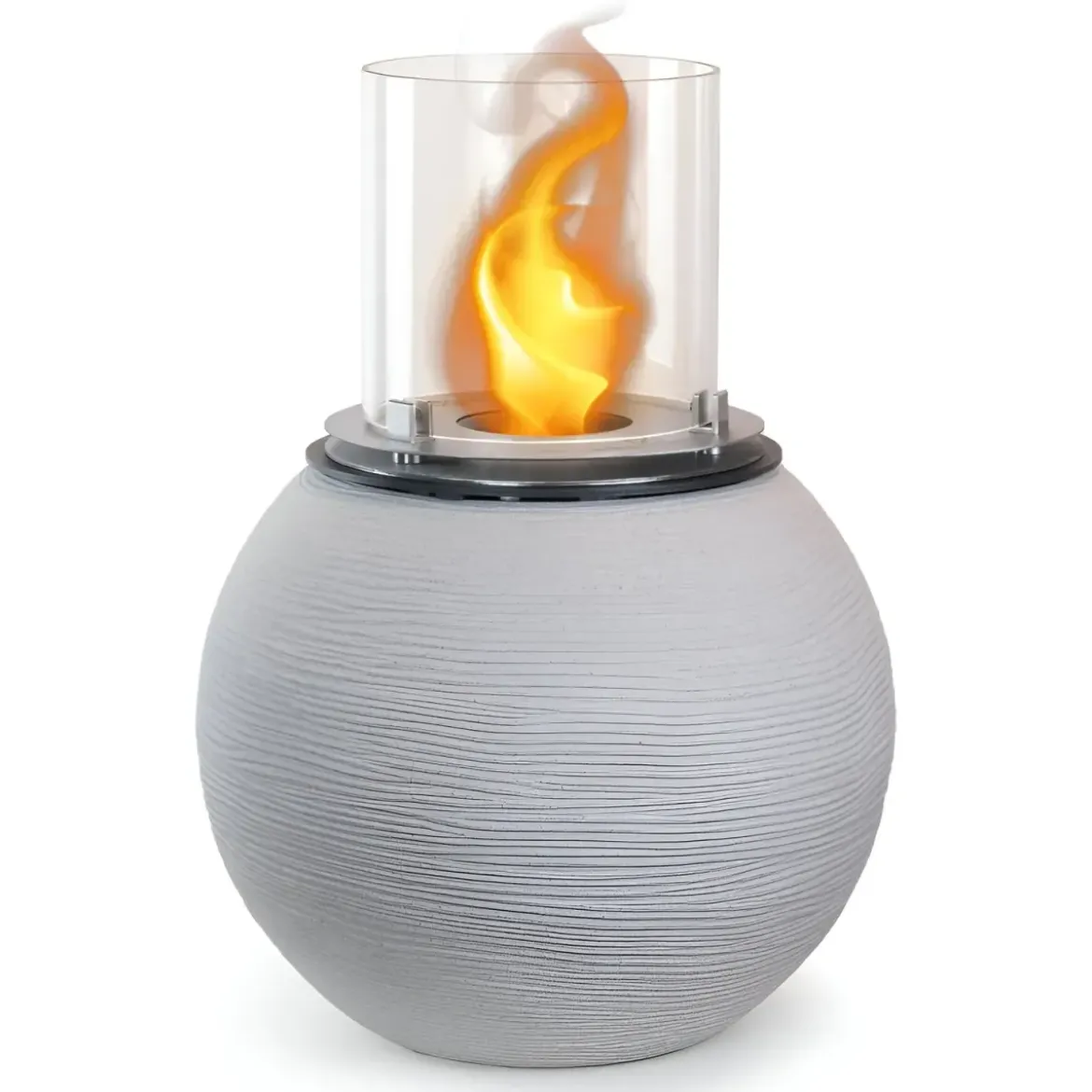 Camino Bioetanolo 1,5L Corda Beige Ø40 da Terra Fiamma Reale Portatile