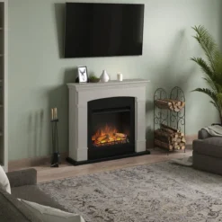 Camino Elettrico Basso Consumo Tagu Helmi da Pavimento Fuoco Finto 1500w