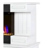 Camino Elettrico Bianco 1500W 181x43x60 con Fiamma 3D e Termostato
