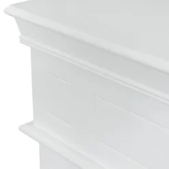 Camino Elettrico da Pavimento 1800W Legno MDF Bianco per Soggiorno