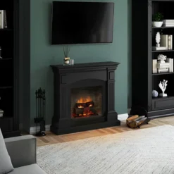 Camino Elettrico Magna Tagu PowerFlame2 Nero 1600W