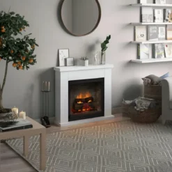 Camino Elettrico Tagu Frode PowerFlame2 Bianco 1600W