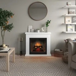 Camino Elettrico Tagu Frode PowerFlame2 Bianco 1600W