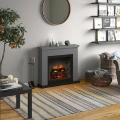Camino Elettrico Tagu Frode PowerFlame2 Grigio 1600W