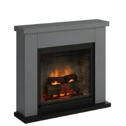 Camino Elettrico Tagu Frode PowerFlame2 Grigio 1600W