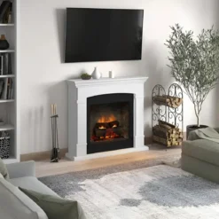Camino Elettrico Tagu Helmi PowerFlame2 1600w Bianco