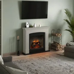 Camino Elettrico Tagu Helmi PowerFlame2 Beige 16000w