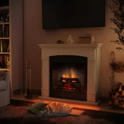 Camino Elettrico Tagu Helmi PowerFlame2 Beige 16000w