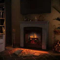 Camino Elettrico Tagu Helmi PowerFlame2 Grigio 1600W