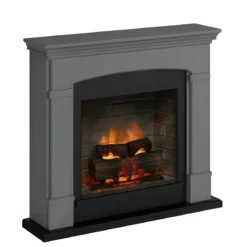 Camino Elettrico Tagu Helmi PowerFlame2 Grigio 1600W