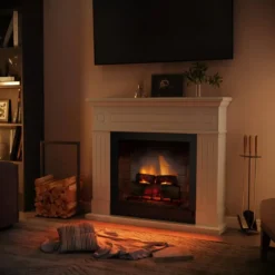 Camino Elettrico Tagu Larsen PowerFlame2 Bianco 1600W