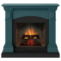 Camino Elettrico Tagu Magna PowerFlame2 Turchese 1600W