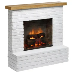 Camino Elettrico Tagu Rolf PowerFlame2 1600w Cemento Bianco