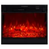 Camino Elettrico 1950W da Appoggio Effetto Fiamma Suono Legna Beige